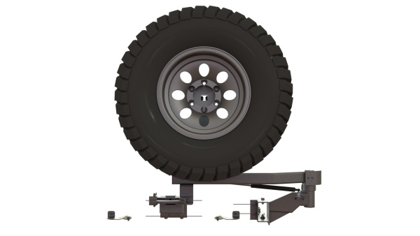 Калитка в штатный бампер Toyota Land Cruiser Prado 95 STC-TLCP95-G