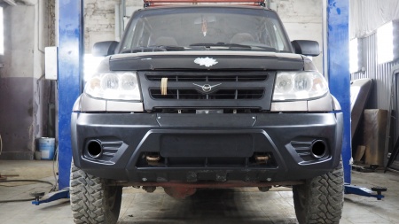 Бампер авс-дизайн передний uaz патриот/пикап/карго 2005- (композит 8 мм,базовый) ABC.UAZ.FB.03C