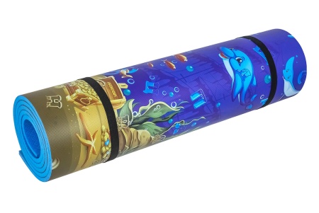 Коврик туристический детский ISOLON Decor Подводное царство 1800х550х8 синий без утяжек   IZ2185