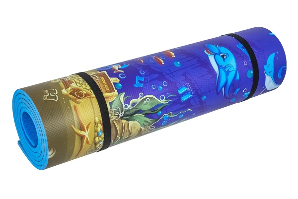 Коврик туристический детский ISOLON Decor Подводное царство 1800х550х8 синий без утяжек   IZ2185