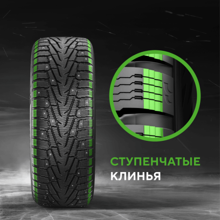 Шина IKON Tyres Character Ice 7 SUV 205/70 R15 100T XL (Nordman 7 SUV) шипованные TS78002
