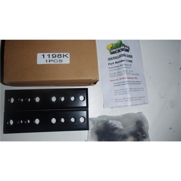 Набор проставок переднего стабилизатора поперечной устойчивости Ironman Toyota Hilux 2005-2015 1198KP