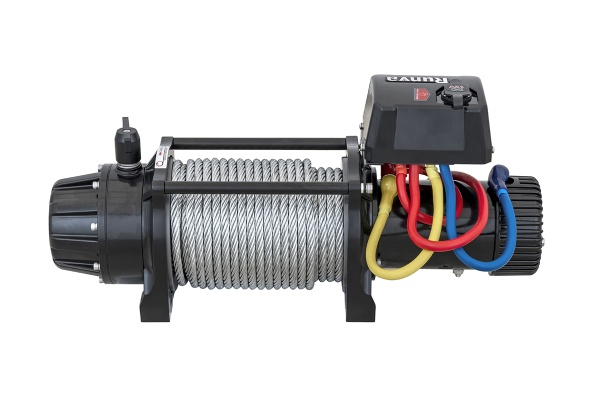 Лебёдка автомобильная электрическая 12V Runva 12500 lbs 5670 кг MAX влагозащищенная, стальной трос EWB12500MAXS