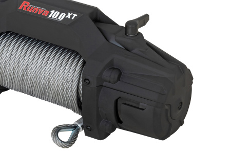 Лебёдка автомобильная электрическая 12V Runva 4500 кг стальной трос EWXT10000F
