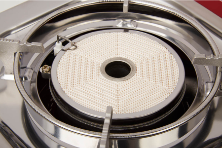 Плита газовая TOURIST SOLARIS PLUS портативная, керамическая, с переходником, в кейсе  TS-701