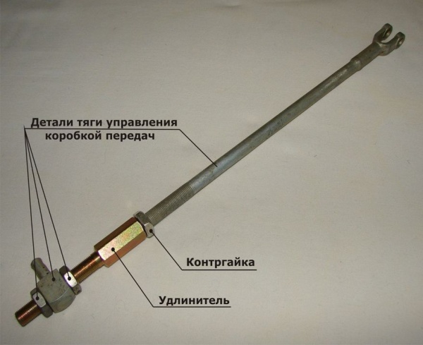 Удлинитель тяг КПП УАЗ 452 Буханка, лифт 40мм-70мм  UDLIN-T-452 40-70