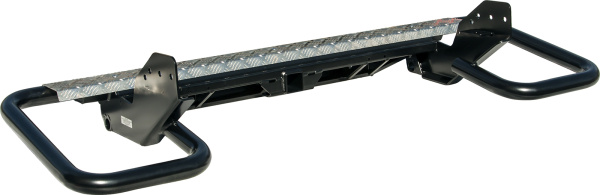 Бампер задний РИФ Mitsubishi L200 2005-2015(кузов 1350 мм), квадрат под фаркоп, трубный RIFTRT-20170