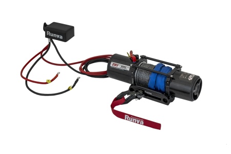 Лебёдка автомобильная электрическая 12V Runva 6000 lbs 2722 кг (синтетический трос) EWV6000SSR