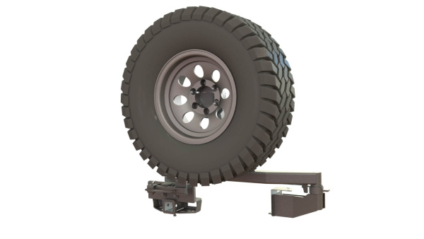 Калитка в штатный бампер Toyota Land Cruiser 100 с квадратом под фаркоп STC-TLC100-G