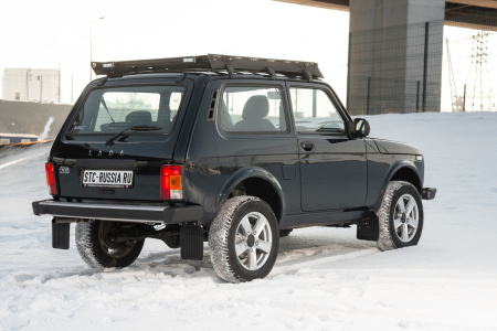 Багажник экспедиционный STC Lada Niva ШТОРКА дальний, рабочий, задний свет STC-LNI2121/77-TR1-L1L2L3