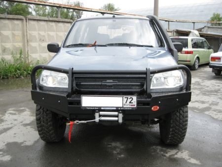 Бампер передний силовой OJeep Chevy Niva  02.007.01