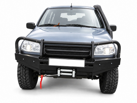 Детали и установка: Бампер передний силовой OJeep Chevy Niva 02.007.01