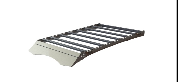 Багажник экспедиционный STC Renault Duster 2010-2019 ШТОРКА с рабочим светом  STC-RDU/10-TR1-L3