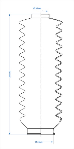 Пыльник для амортизатора, черный ToughDog 142005TG
