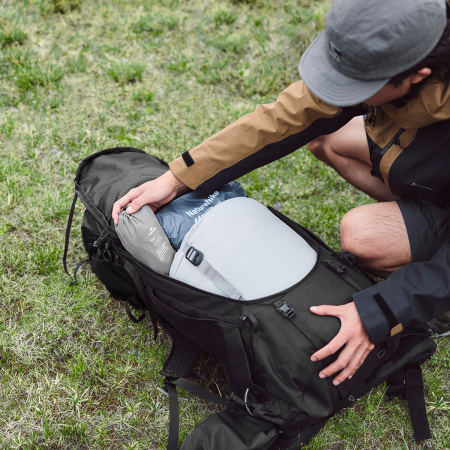 Рюкзак туристический Naturehike Helium Series 70 л, размер L, черный CNK2450XB014-B70LL