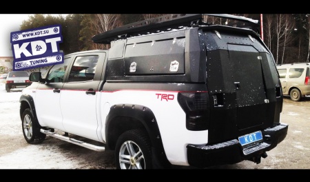 Кунг экспедиционный увеличенный трехдверный "Лабаз" KDT Toyota TUNDRA Crew Max 2007-2013  2228W