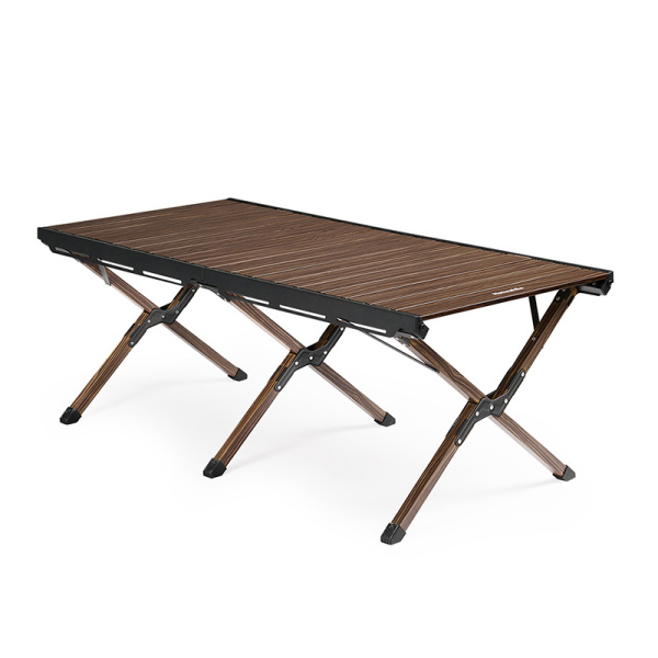 Стол туристический Naturehike Star Jane L02 складной, 125х60х43 см,с Х-образными ножками, коричневый CNH22JU043-WAL