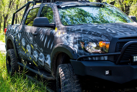 Пороги силовые Toyota Tundra 2006-2021 раздельные ступени STC-TTU/06-S-C2