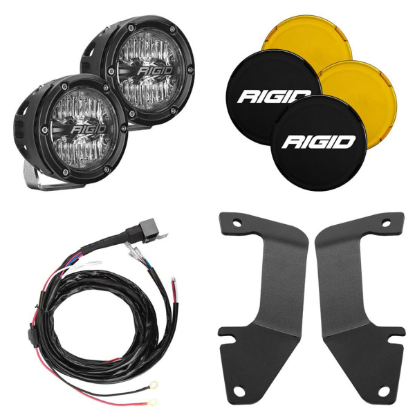 Комплект фар RIGID 360-серии 4″ с креплением на капот Toyota Tundra 14-21 46706