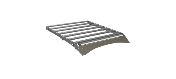 Багажник экспедиционный УСИЛЕННЫЙ STC Toyota Tundra Crew Max с дальним и рабочим светом  STC-TTCM-TRH-L1L3