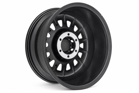 Детали колёсного диска: Диск литой черный матовый 6x139,7 8,5xR18 d110,5 ET+18 (продаются по 4 шт.) FFL85638-1885-63910B+18
