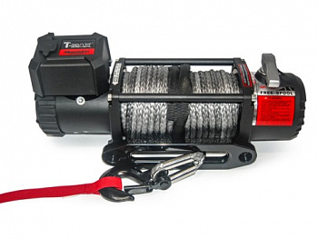 Лебедка электрическая T-Max EW12500 MuscleLift 12В с синтетическим тросом W2008