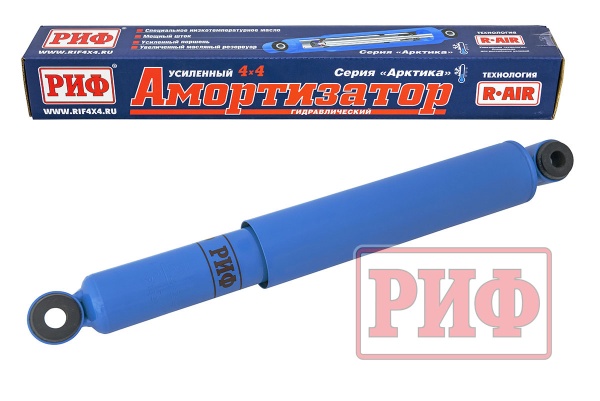 Амортизатор РИФ "Арктика" передний ГАЗ Соболь 2018+ усиленный штатный и лифт 50 мм  PLT260