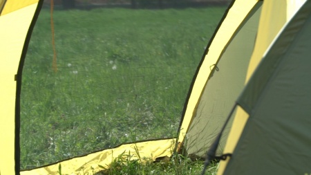 Шатер автомат Maverick Cosmos 400 (хаки/желто-горчичный)  M-KM-013