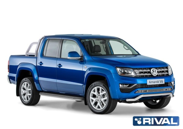 Защита переднего бампера d57 волна RIVAL Volkswagen Amarok 2016-  R.5804.004