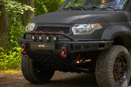 Бампер силовой передний BMS ALFA для УАЗ Патриот BMS060112