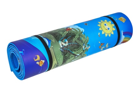 Коврик туристический детский ISOLON Decor Волшебные острова 1800х550х8 синий без утяжек  IZ2184