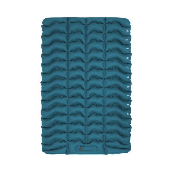 Коврик надувной Naturehike FC01 200х125х9,5 см, двойной, с насосом, голубой CNK2550WS019-95FPBLQ