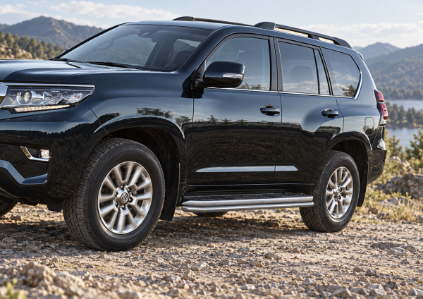 Фото для каталога: Защита штатного порога d42 Rival Toyota Land Cruiser 150 Prado R.5704.016