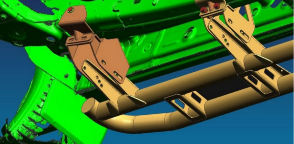 Крепеж к силовым порогам RIVAL Volkswagen Amarok 2016-   2D.5805.1-2