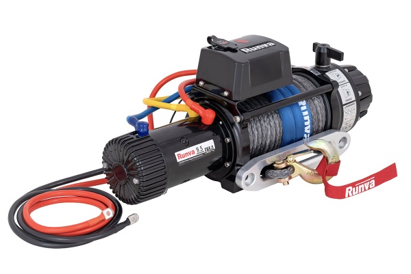 Лебёдка электрическая высокоскоростная 12V Runva 9500 lbs 4350 кг, влагозащищенная, синтетический трос EWB9500S-Q Лебёдка электрическая высокоскоростная 12V Runva 9500 lbs 4350 кг, влагозащищенная, синтетический трос EWB9500S-Q