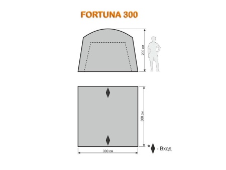 Шатер автомат Maverick Fortuna 300 (хаки/желто-горчичный)  M-KM-007