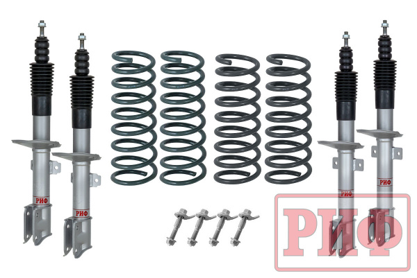 Лифт-комплект РИФ для Renault Duster (2010-2022), Nissan Terrano III 2004+ 4х4 лифт 40 мм RIF-DUS-C-G