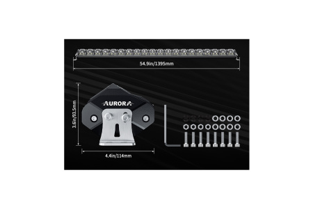 Светодиодная фара комбинированного света AURORA 1270 мм 620W LED (серия RGB) ALO-N-50