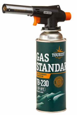 Резак газовый TOURIST TOP GUN с пьезоподжигом  TT-330