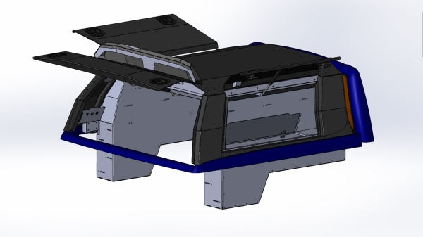 Кунг экспедиционный трёхдверный III поколения KDT Mitsubishi L200 2005-2014  132813