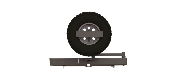 Бампер силовой задний Mitsubishi Pajero Sport 2016+ c квадрат под фаркоп и калиткой STC-MPS3-BR-C1