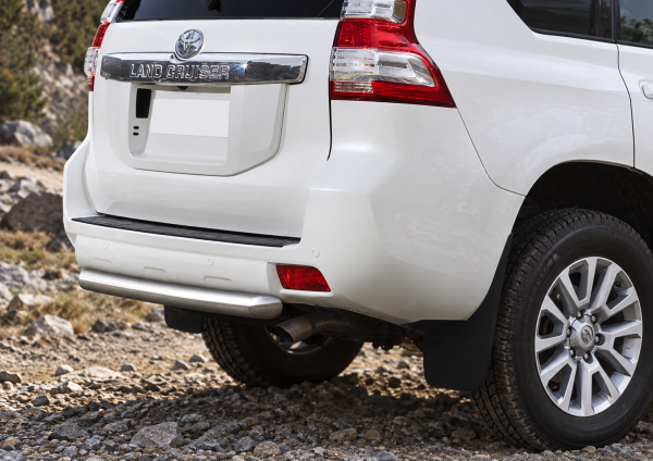 Фото для каталога: Защита заднего бампера d76 короткая Rival Toyota Land Cruiser Prado 150 2009-2013-2017 R.5704.020