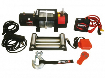 Лебедка автомобильная 4Revo SRX 6500 12V со стальным тросом 4R-W653A-12
