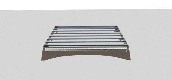 Багажник экспедиционный STC Toyota Tundra Crew Max с дальним и рабочим светом  STC-TTCM-TR-L1L3