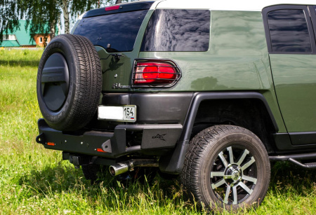 Бампер силовой задний BMS ALFA для Тойота FJ Cruiser BMS060004