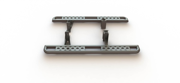 Силовые пороги Nissan Patrol Y61 МКПП раздельные ступени STC-NPY61M-S-C2