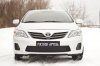 Защитная сетка и зим. заглушка решетки перед. бампера Toyota Corolla (140,150) 2010-2013 шагрень SRT-135302