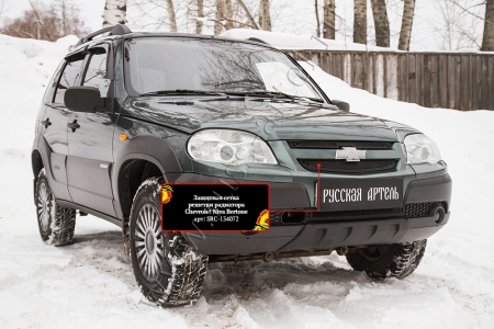 Защитная сетка решетки радиатора Русская Артель Chevrolet Niva Bertone 2009 SRC-134072
