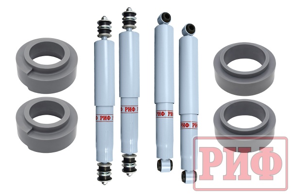 Лифт-комплект РИФ лайт газовый Nissan Patrol Y60 и Y61 лифт 50 мм RIF-Y61-C-G-lite