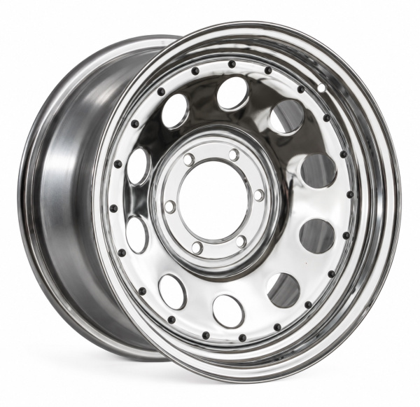 Фото колёсного диска: Диск усиленный Тойота Ниссан стальной хромированный 6x139,7 8xR17 d110 ET-0 1780-63910CH-0